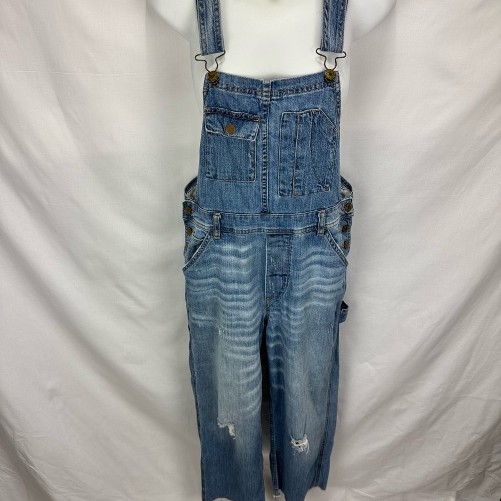 Anthropologie Pilcro Faded Blue Denim Overalls - Picture 2 of 10